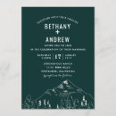 Search for mountain range wedding invitations Green