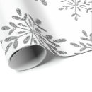 Search for silver sparkle wrapping paper Snowflakes