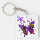Search for purple butterfly key rings Rainbow