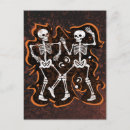 Search for dancing skeleton postcards Trick or treat