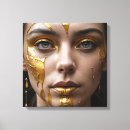 Search for teared canvas prints Face