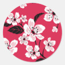 Search for red cherry blossoms stickers Japan