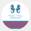 Search for seahorse wedding stickers Nautical
