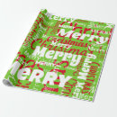 Search for christmas words wrapping paper Modern