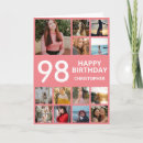Search for 98th birthday cards Ninety eighth birthday