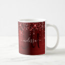 Search for metallic red mugs Girly