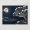 Search for wolf night postcards Moon