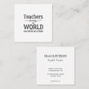 Search for english teacher business cards Education