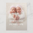 Search for twin pregnancy announcement postcards Modern