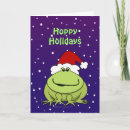 Search for funny frog christmas cards Frogs