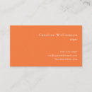 Search for orange business cards Simple