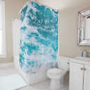 Search for blue wave shower curtains Blue ocean waves