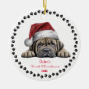Search for mastiff christmas tree decorations Puppy