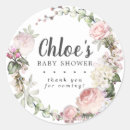 Search for pink rose baby shower stickers Girl