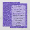 Search for purple quinceanera invitations Girly