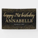 Search for 21st birthday black gold party decor Elegant