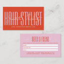 Search for hair stylist referral cards Beautician