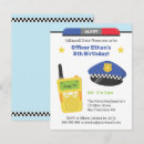 Search for police kids birthday invitations Boys