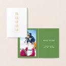Search for fa la la la la christmas cards Gold