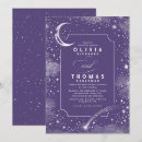Search for silver stars wedding invitations Crescent moon