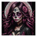 Search for pink sugar skull posters Blue