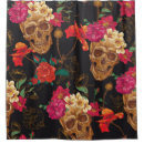 Search for skull shower curtains Illustration