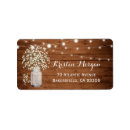 Search for babys breath return address labels Rustic