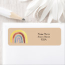 Search for hipster return address labels Watercolor