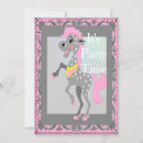 Search for equine invitations Pink