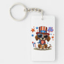 Search for star dog key rings 4th of july