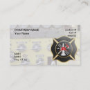 Search for firefighter business cards Black