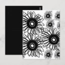Search for black and white flowers postcards Floral