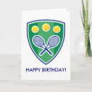 Search for tennis birthday cards Player