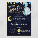 Search for navy blue elephant baby shower invitations Twinkle twinkle little star