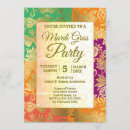 Search for mardi gras mask invitations Green