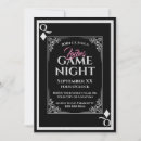 Search for ladies game night invitations Black