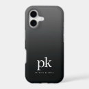 Search for black and white background iphone cases Initials