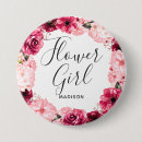Search for chic floral badges Flower girl