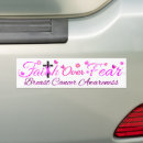 Search for breast cancer awareness bumper stickers For her