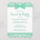 Search for lace sweet 16 invitations Green