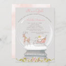 Search for snow globe invitations Pink