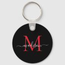 Search for red key rings Monogrammed