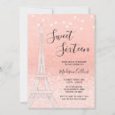 Search for paris sweet 16 invitations Night in paris
