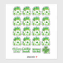 Search for green clover stickers Saint patricks day