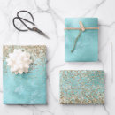 Search for aqua wrapping paper Glitter
