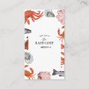 Search for seafood business cards Watercolor