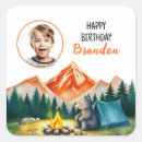 Search for kids camping stickers Campfire