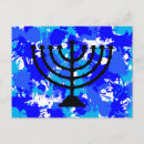 Search for menorah postcards Blue