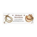 Search for cowboy hat return address labels Rodeo