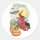 Search for vintage halloween black cat stickers Pumpkin